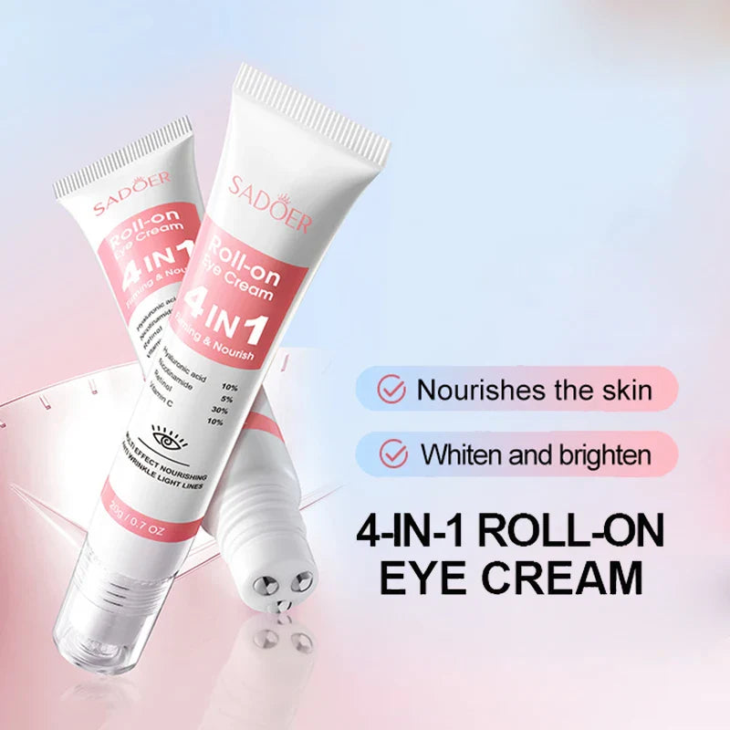 SADOER Eye Cream 4-in-1 – Hyaluronic Acid, Nicotinamide, Retinol & Vitamin C